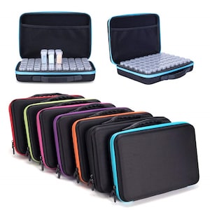 SuSentak Diamond Painting Drills Storage Containers, Diamond Painting Accessories Shockproof Case for Jewelry Beads Rings Charms Glitter