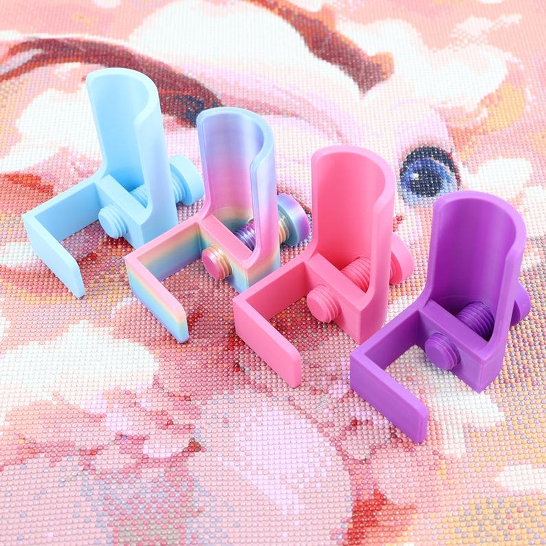 Lirunqiu Diamond Painting Canvas Holder Table Clamps, 5D Diamond Art Accessories, Adjustable Desk Clips, Gift for Diamond Painter image 2
