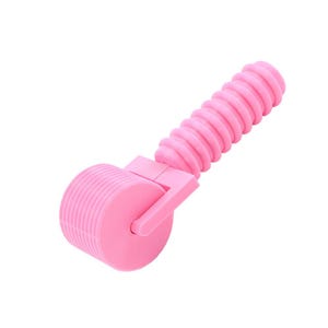 Rodillo para pintura de diamantes Lirunqiu, mango ergonómico con cuentas, rodillo para arte de diamantes 5D, accesorios para pintura de diamantes Rosa