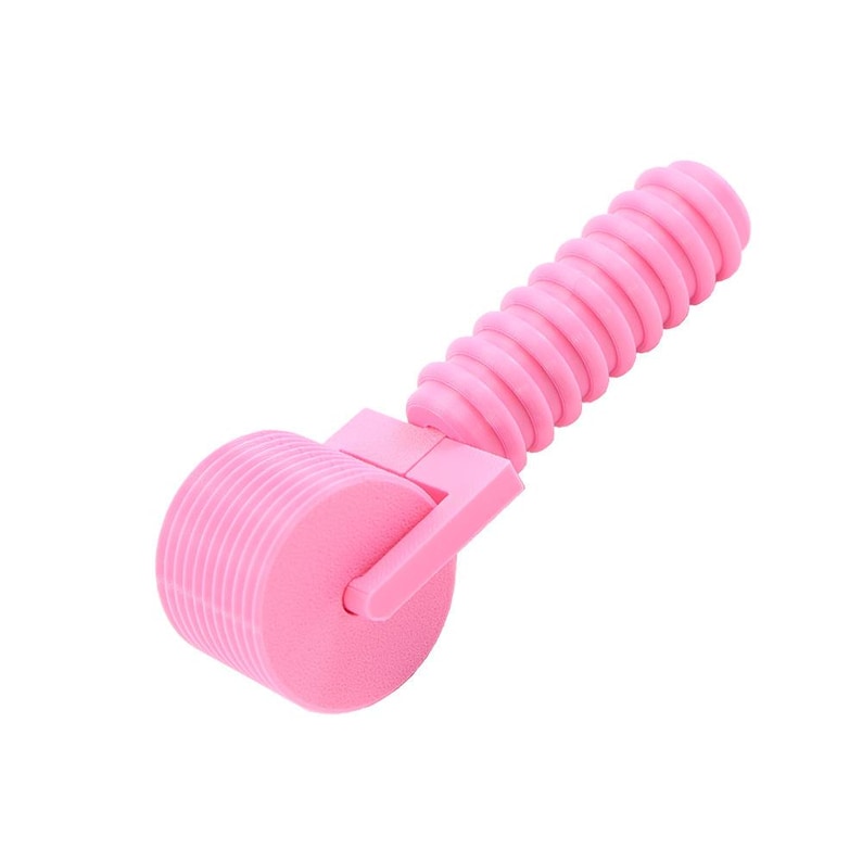 Rodillo para pintura de diamantes Lirunqiu, mango ergonómico con cuentas, rodillo para arte de diamantes 5D, accesorios para pintura de diamantes Rosa