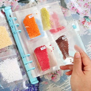 Lirunqiu Diamond Painting Storage/Organization, Drill Containers for Square/Round Drills. Diamond Painting Leftover Drill Storage