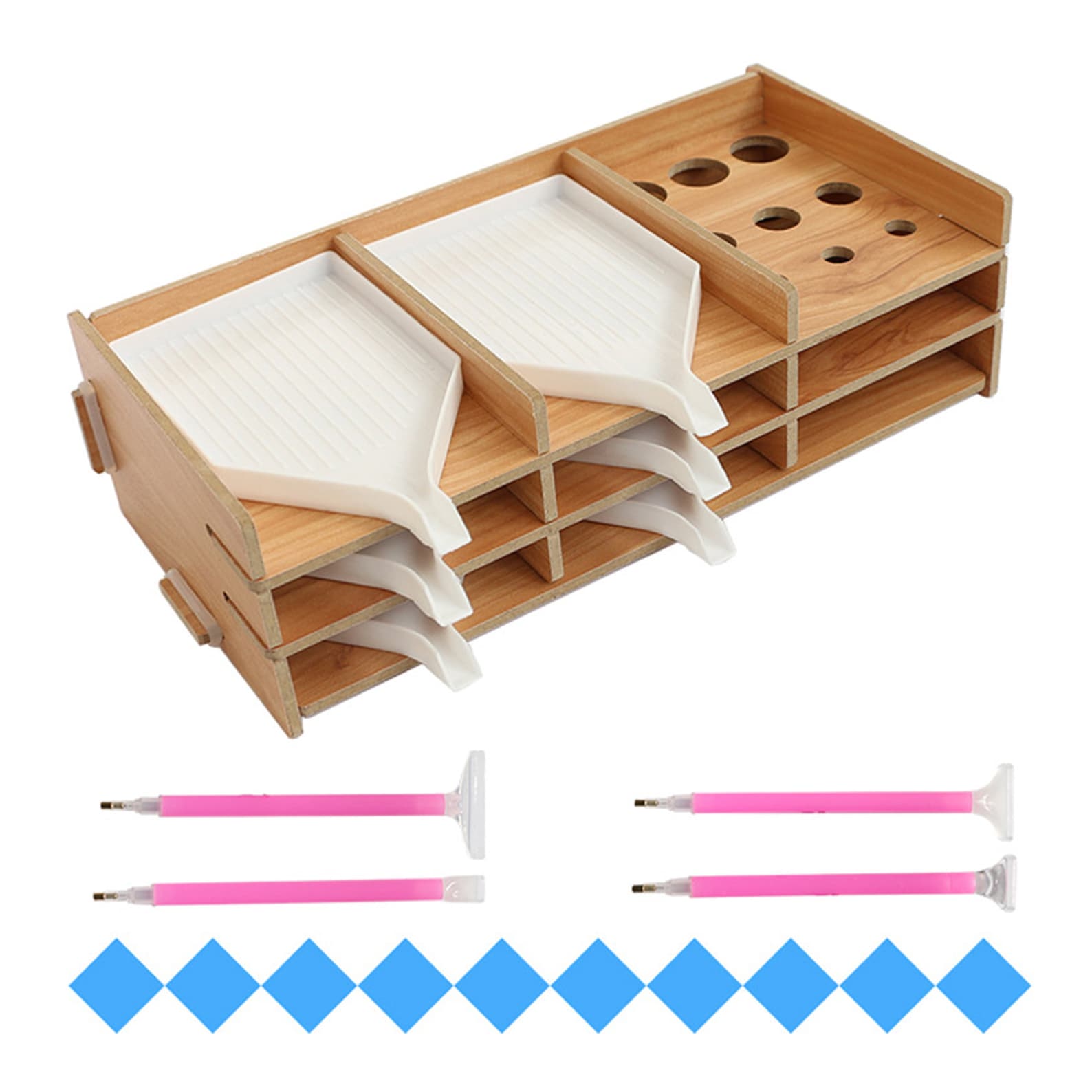 Wood Diamond Painting Tray Organizer with Diamond Painting Etsy