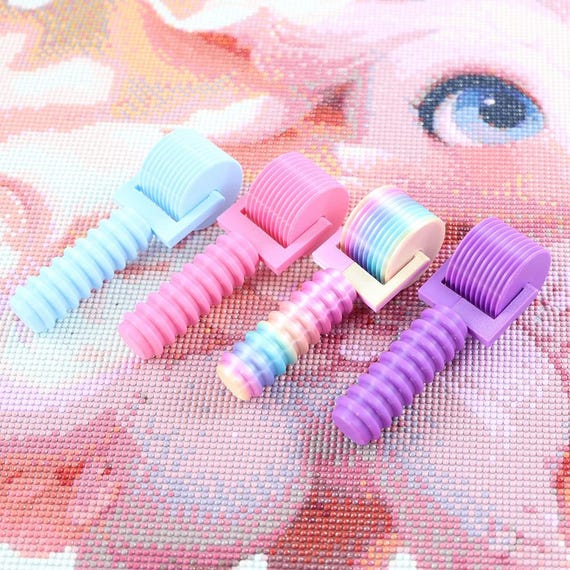 Lirunqiu Diamond Painting Roller Tool, Comfort Grip Beaded Handle, 5D Diamond Art Roller, Diamond Painting Accessories