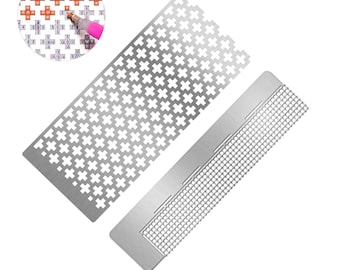 Lirunqiu Mesh Rulers For Round And Square Drill 5D Diamond PaintingsTool| 5D Diamond Art Drill Guide Tool for DIY Craft Projects