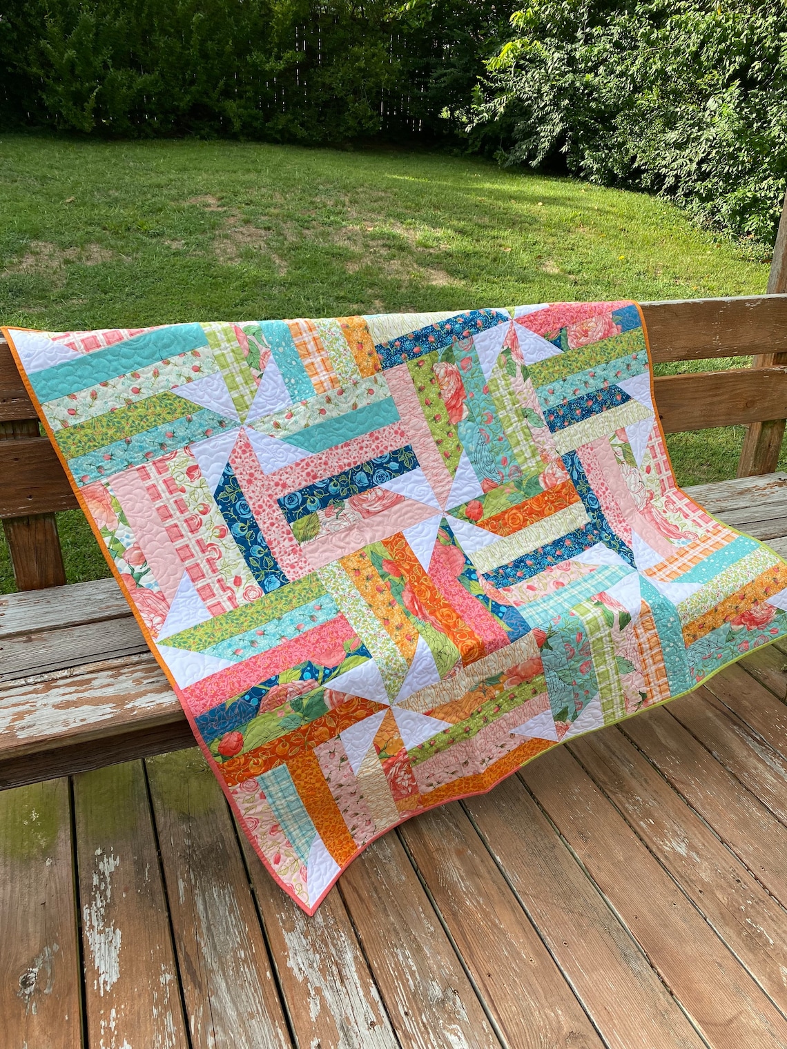 Jelly Roll Sizzle Quilt Etsy