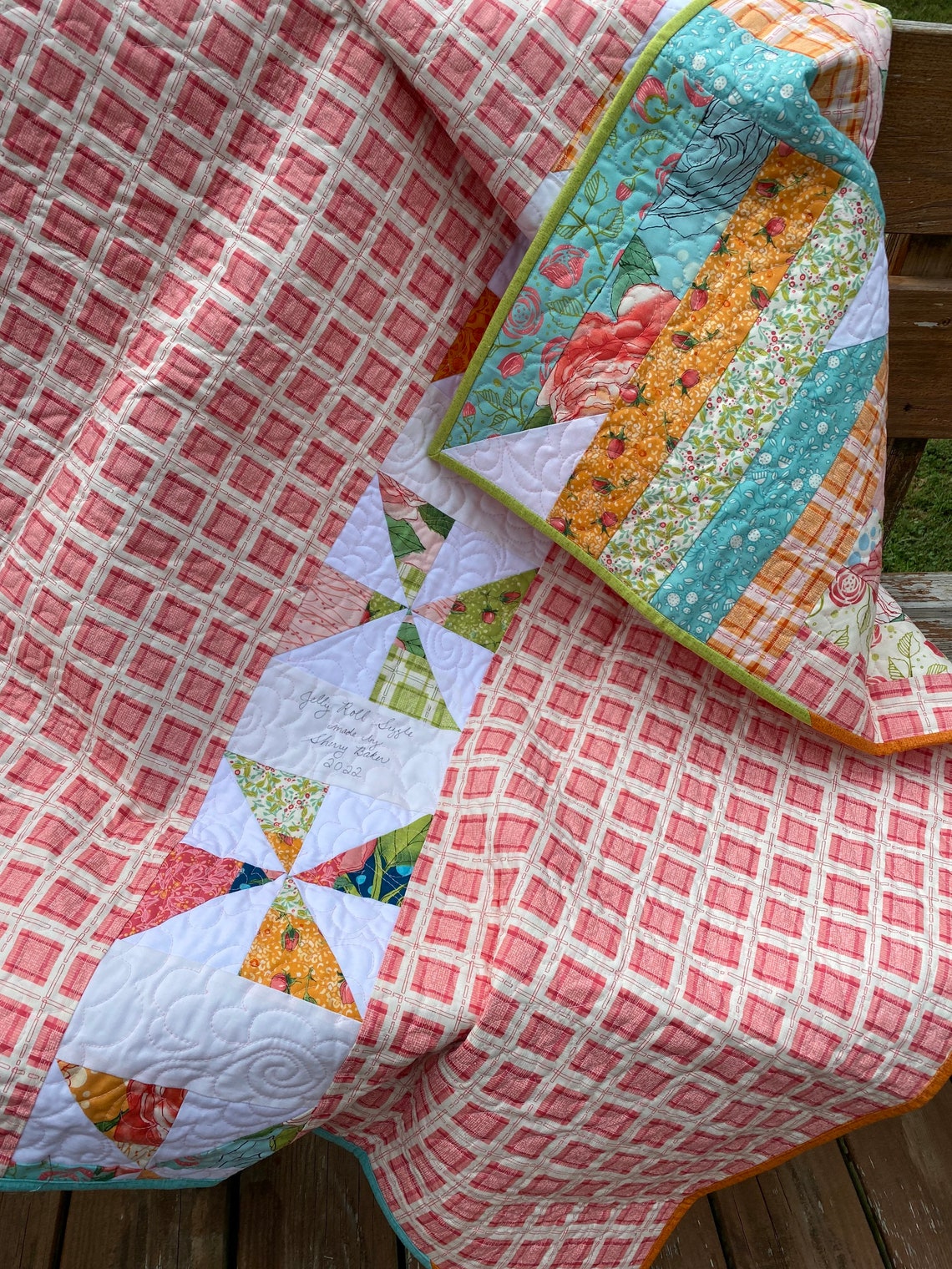 Jelly Roll Sizzle Quilt Etsy