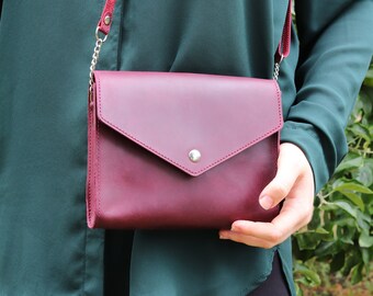 Sac à bandoulière en cuir pour femme / Petit sac à main en cuir porté épaule / Sac à main pour femme fait main / Mini sac personnalisé / Porte-monnaie pour téléphone portable pour femme