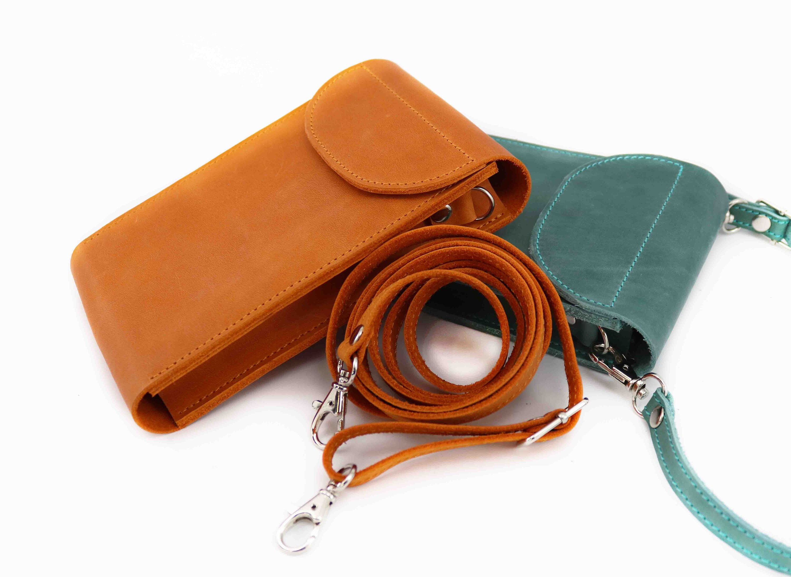 Set of two Leather Crossbody iPhone Bag/ Small Crossbody Etsy