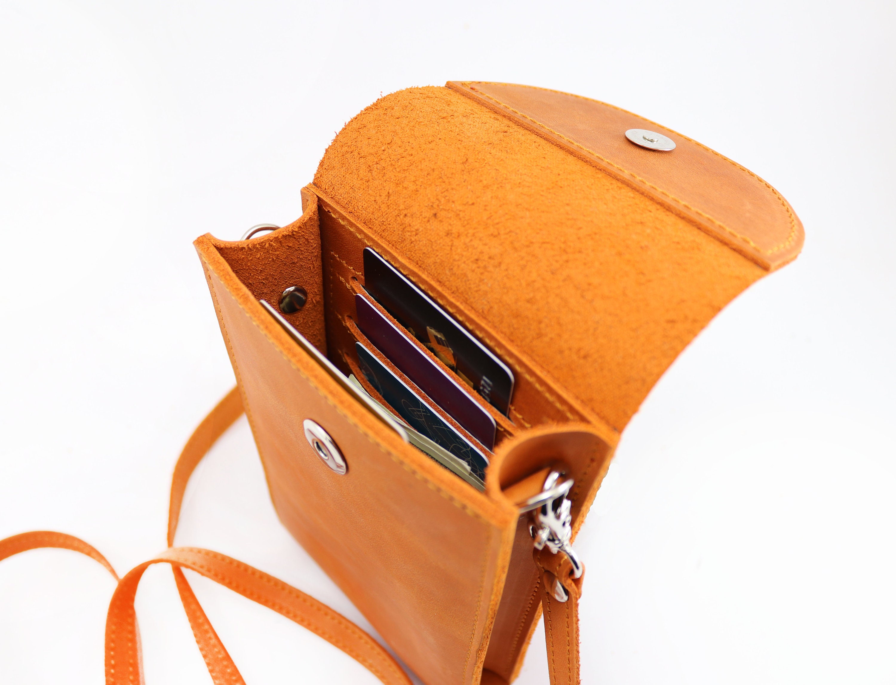 Leather Crossbody iPhone Bag/ Leather Crossbody Phone Purse/ Etsy