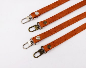 Long Leather Shoulder Strap/ Narrow Strap/ Replacement Purse Strap 0,5 inches wide/ Thin Strap For Bag/ Detachable Adjustable Pouch Strap
