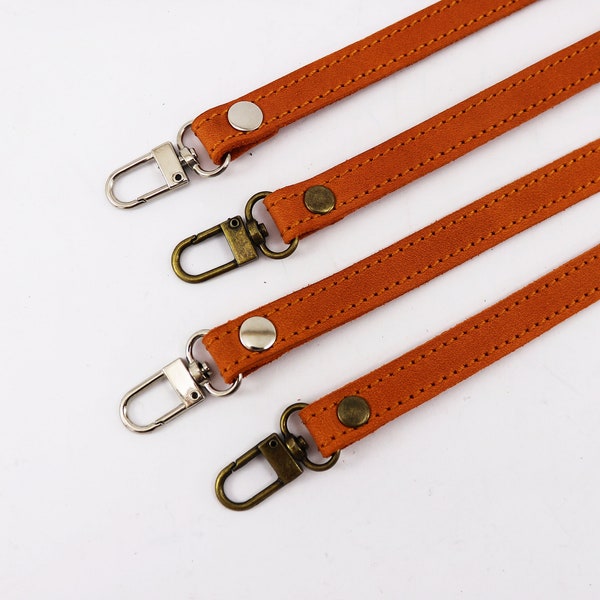 Long Leather Shoulder Strap/ Narrow Strap/ Replacement Purse Strap 0,5 inches wide/ Thin Strap For Bag/ Detachable Adjustable Pouch Strap