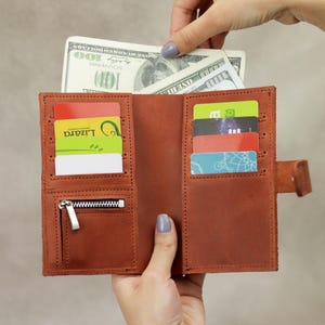 Geniune Leder Bifold Wallet mit RFID-Blockierung, personalisierte RFID Pocket Geldbörse, Leder Compact Wallet, handgemachte Leder Bifold Wallet