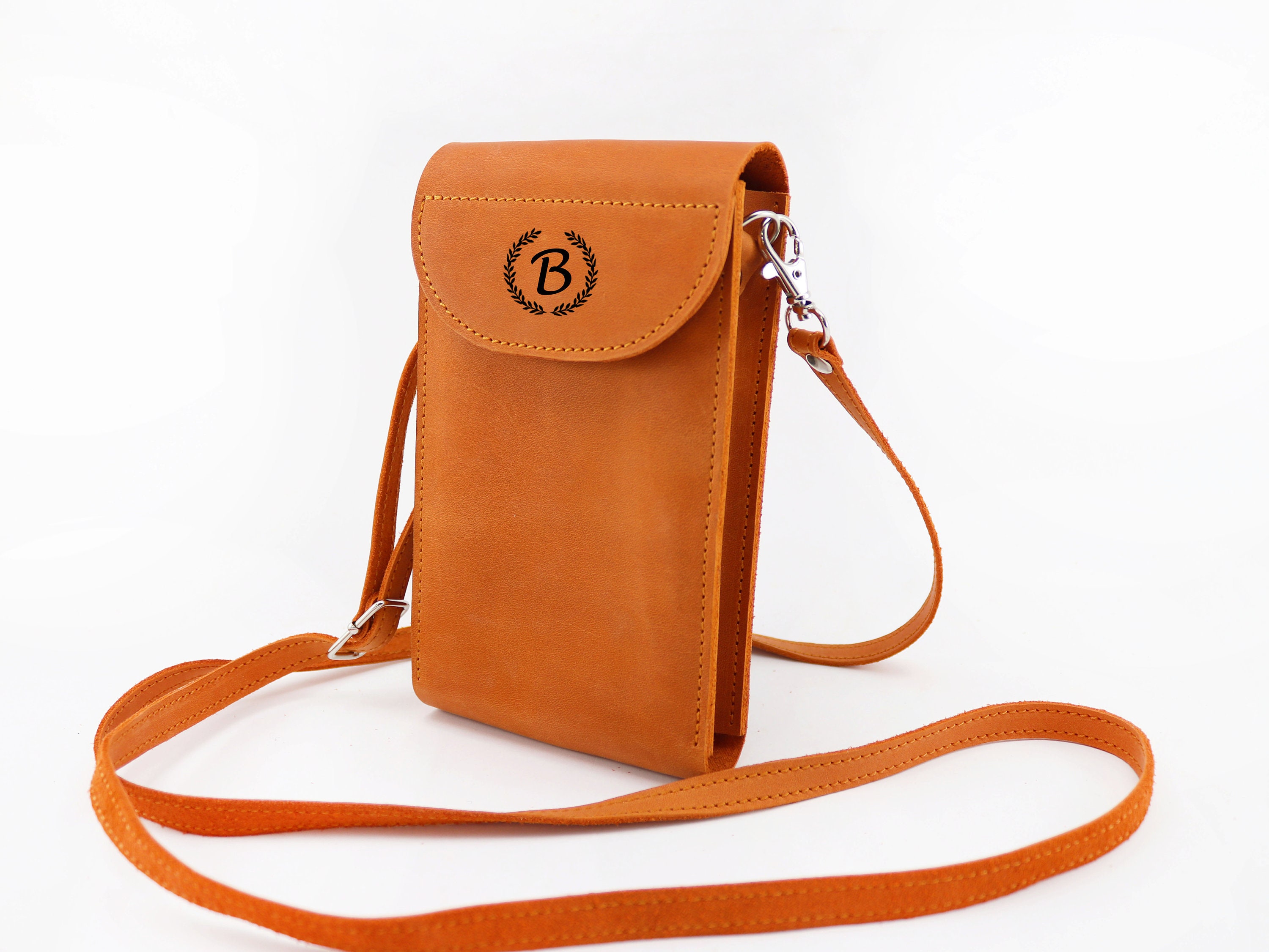 Leather Crossbody iPhone Bag/ Leather Crossbody Phone Purse/ Etsy