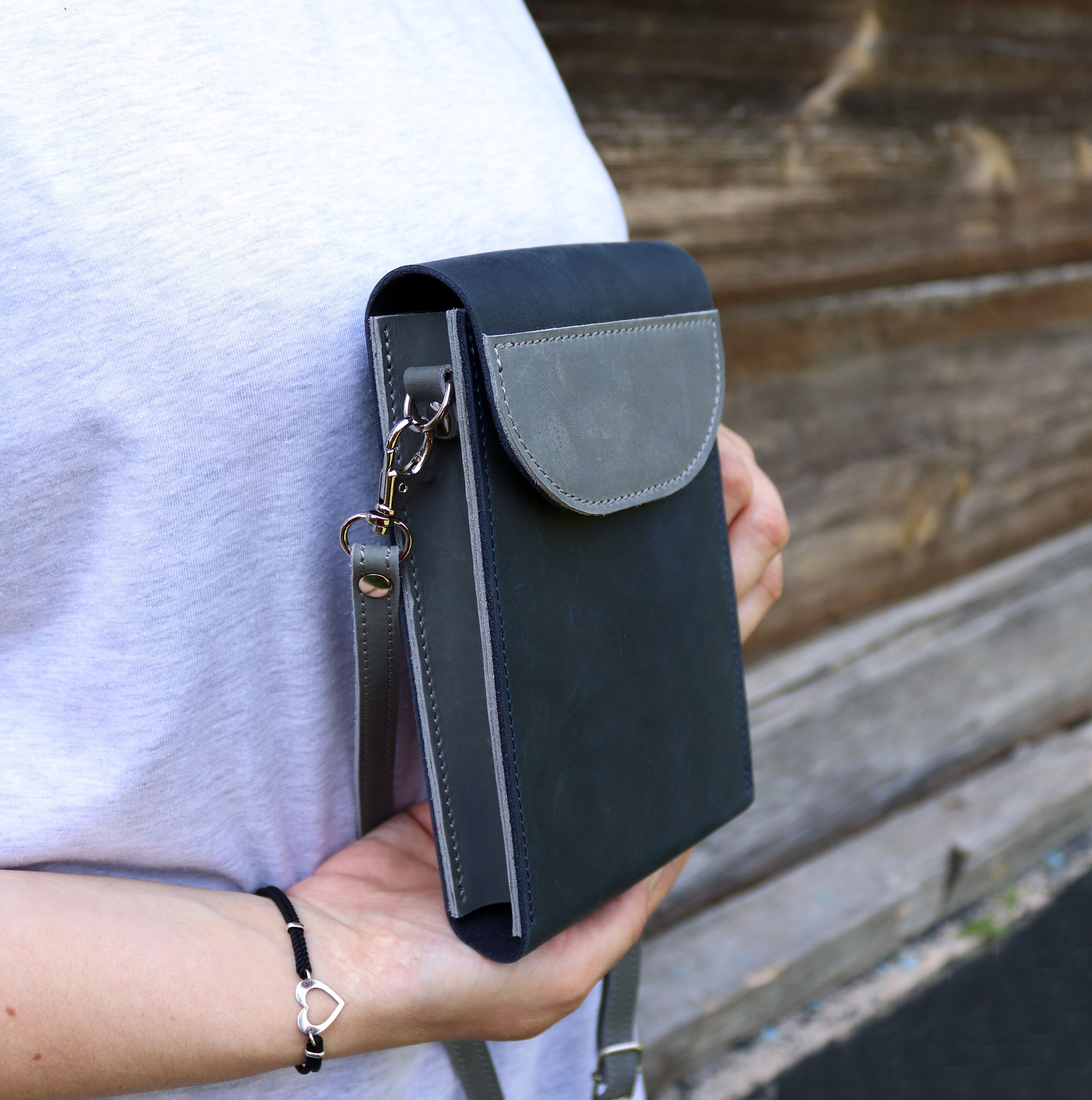 Leather iPhone 12 Pro Max Leather Purse/ Crossbody Phone Etsy