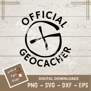 Geocaching SVG, Regalo oficial de geocacher, Geocaché divertido SVG, Botín de geocaching, Vector de geocaching, Geocaching png, Eps, Dxf, Archivo recortado, Imágenes prediseñadas