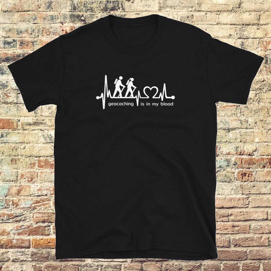 T-Shirt - Geocaching Fund Evolution Femme - Blanc - S - imprimé avec Motif - été - Chemise Amusante - Sport - Loisirs
