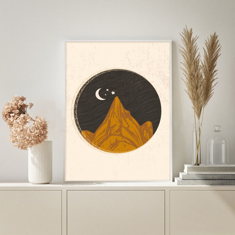 Gallery Wall Set Minimalist Art Print Set of 3 Female Body Vase Art Landscape Wall Decor Boho Woman Line Drawing