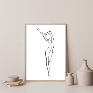 Line Art Print Set Of 3 One Line Drawing Female Woman Body | Etsy