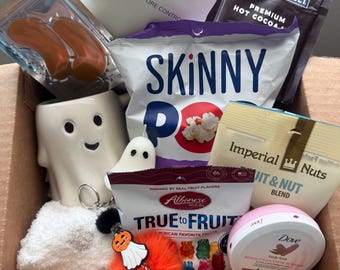 Boo box, Spooky Boo Basket For Adult, College Care Package, Halloween gift box, Unique Halloween Gift, Fall Gift Basket, College Boo Box