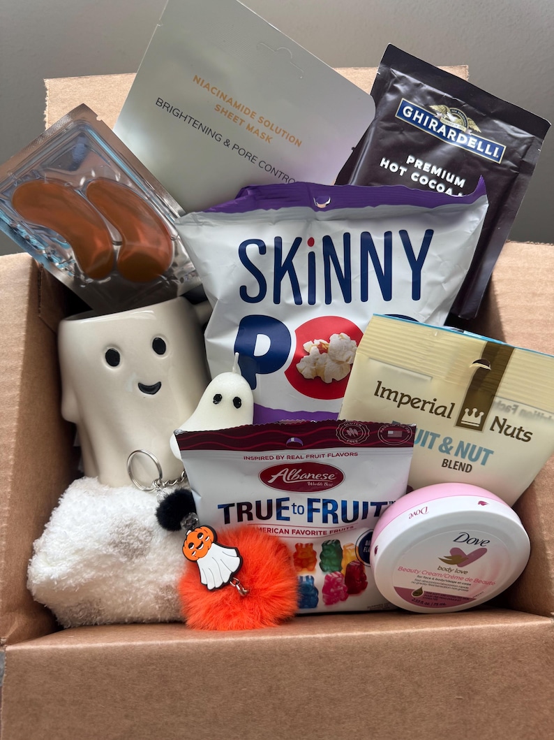 Boo Box, Spooky Boo Basket for Adult, College Care Package, Halloween ...