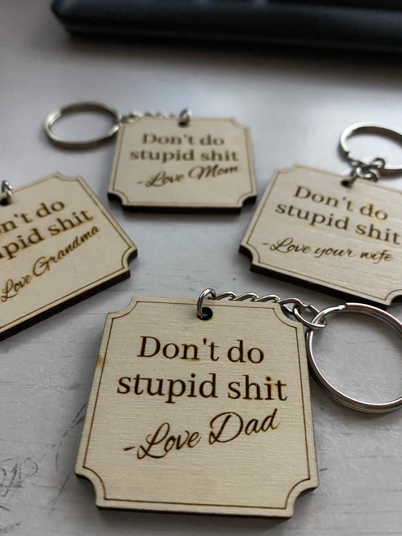 Don't Do Stupid Shit Pocket Hug Token - Keychain Gift For Teens From Parents