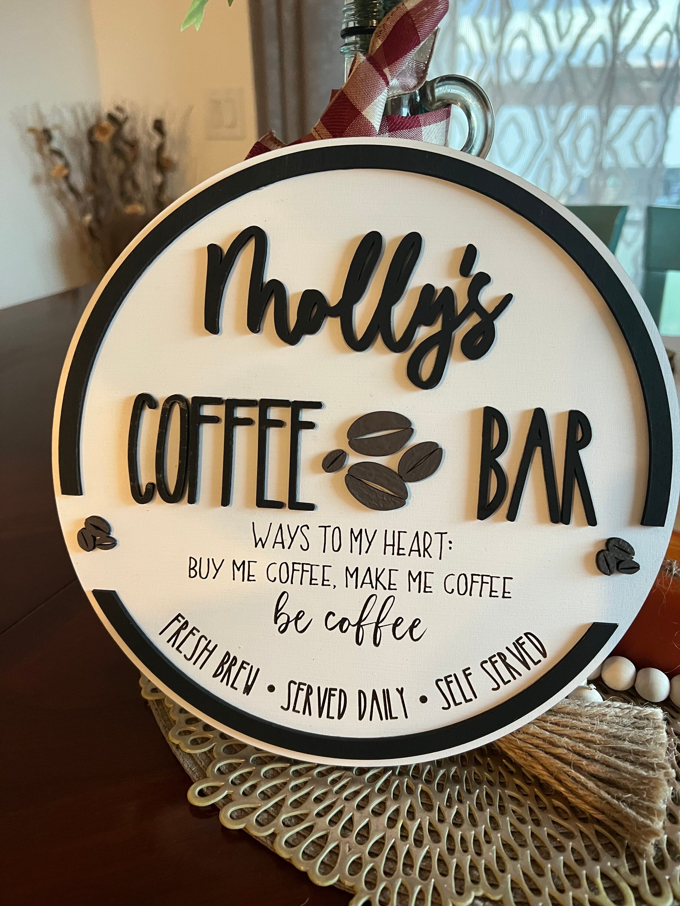 Coffee Bar Coffee Bar Accessories Coffee Bar Decor Coffee Etsy