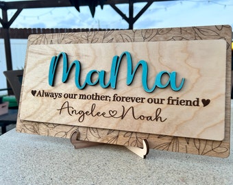 Mother's Day Personalized gift, Mother's Day plaque, Custom Mothers Day Sign, Mothers day gift, Gift for Mom, mothers day gift for mom, Mom