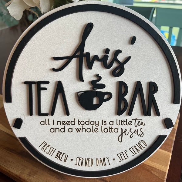 Tea Bar Decor Etsy