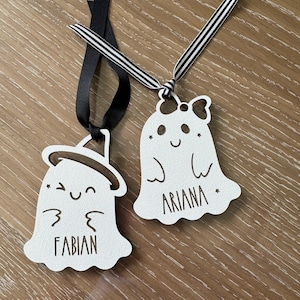 Halloween-Korb-Tag, Geist Tags, Boo-Korb-Tag, gruselige Taschenanhänger, Süßes oder Saures Tasche Namensschild, Halloween-Korb, Jelly-Halloween-Korb