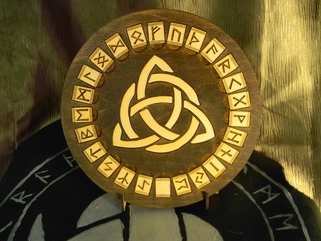 Wood Runes, Rune Board, Runes Casting Board, Casting Board, Viking