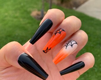 Halloween Nails Etsy