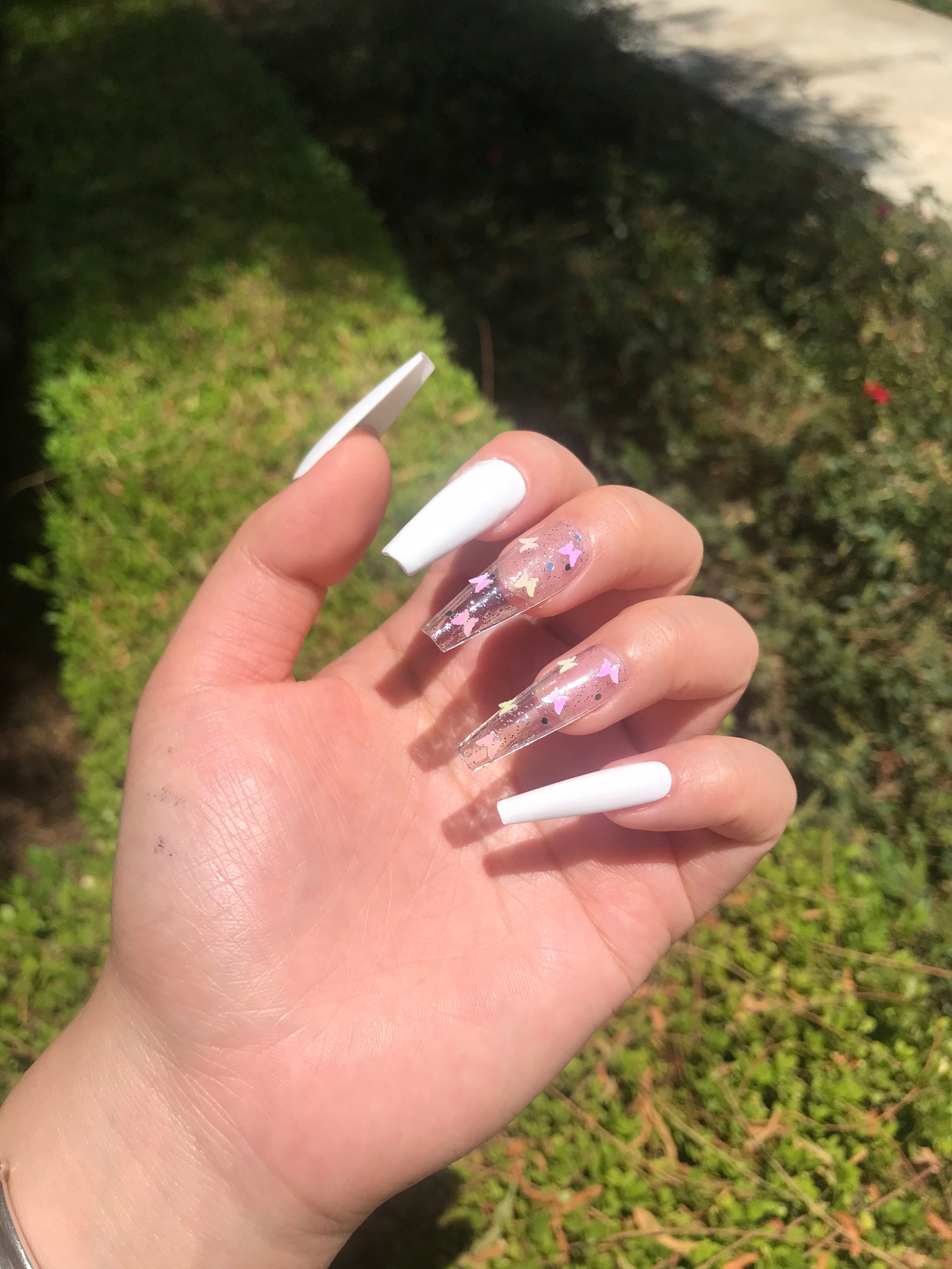 White Butterfly Press On Nails Black Butterfly Press On Etsy White Butterfly Press On Nails Black Butterfly Press On Etsy