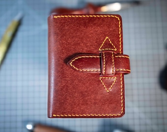 Leather Vertical Bifold Wallet Template - Leather DIY - Pdf Download