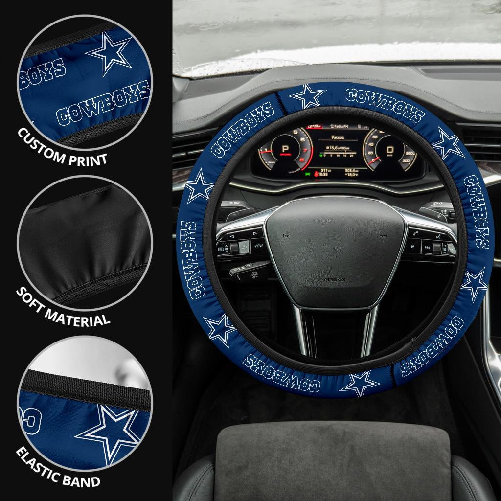 Dallas Cowboys Themed Custom Steering Wheel Cover for a Fan Etsy