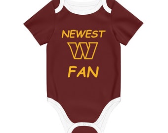 Newest Commanders Fan Bodysuit. Short Sleeve Baby One-Piece Clothes