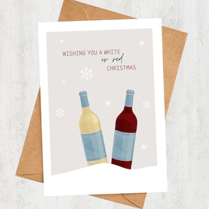 Postkarte "white or red Christmas"