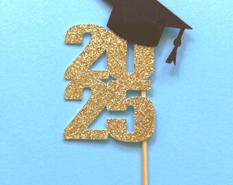 Adornos para cupcakes de graduación, promoción de 2026, graduado escolar, graduado, escuela, bachillerato, pastel, celebración, baile de graduación, diploma, birrete, instituto