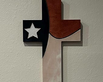 Cruz de madera del orgullo de Texas
