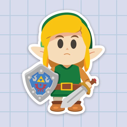 Legend of Zelda Link Sticker Video Game Stickers Laptop Etsy