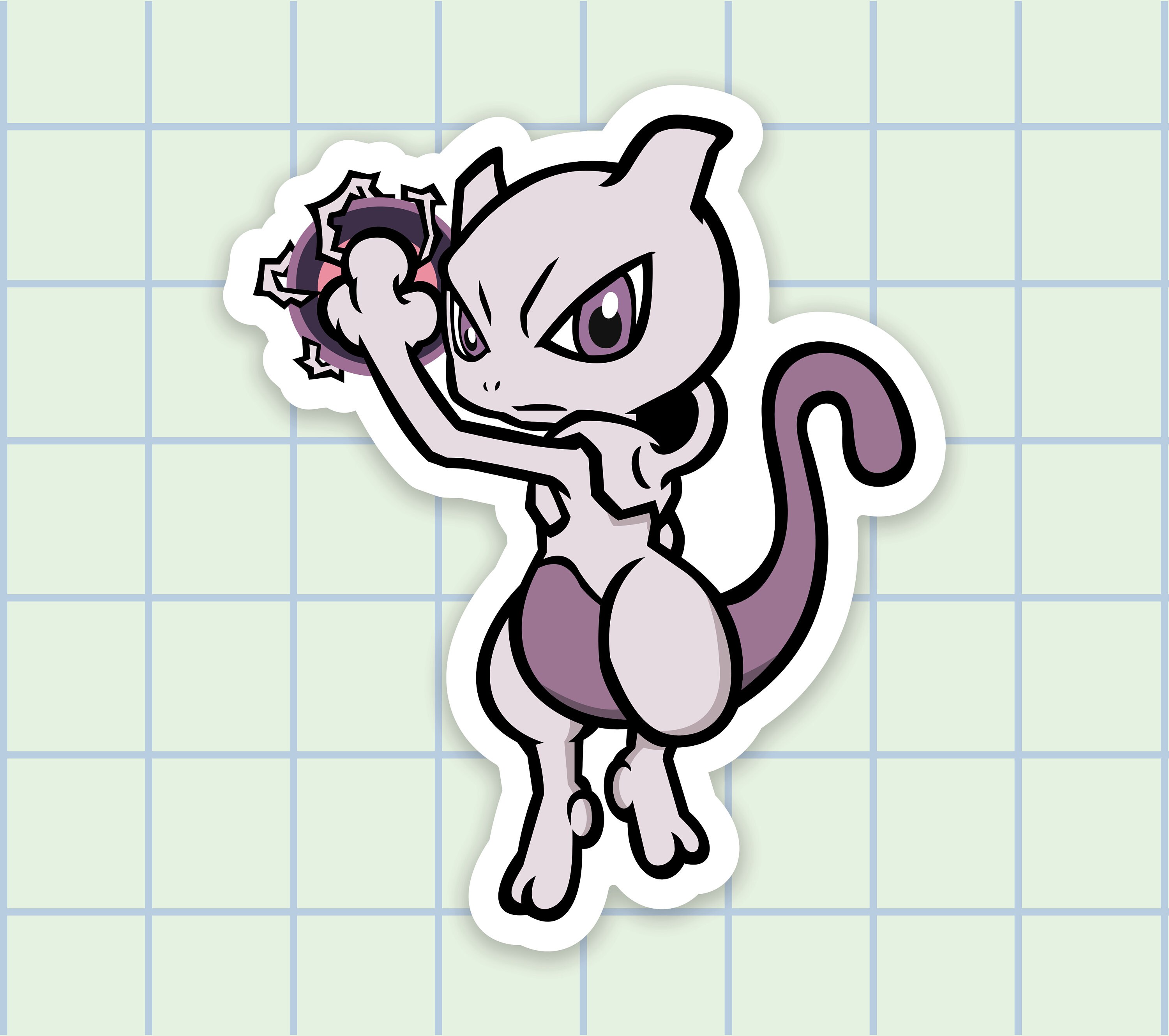 Mewtwo Pokemen Go Sticker Seal Nintendo Niantic 2022 Japanese,  in  2023