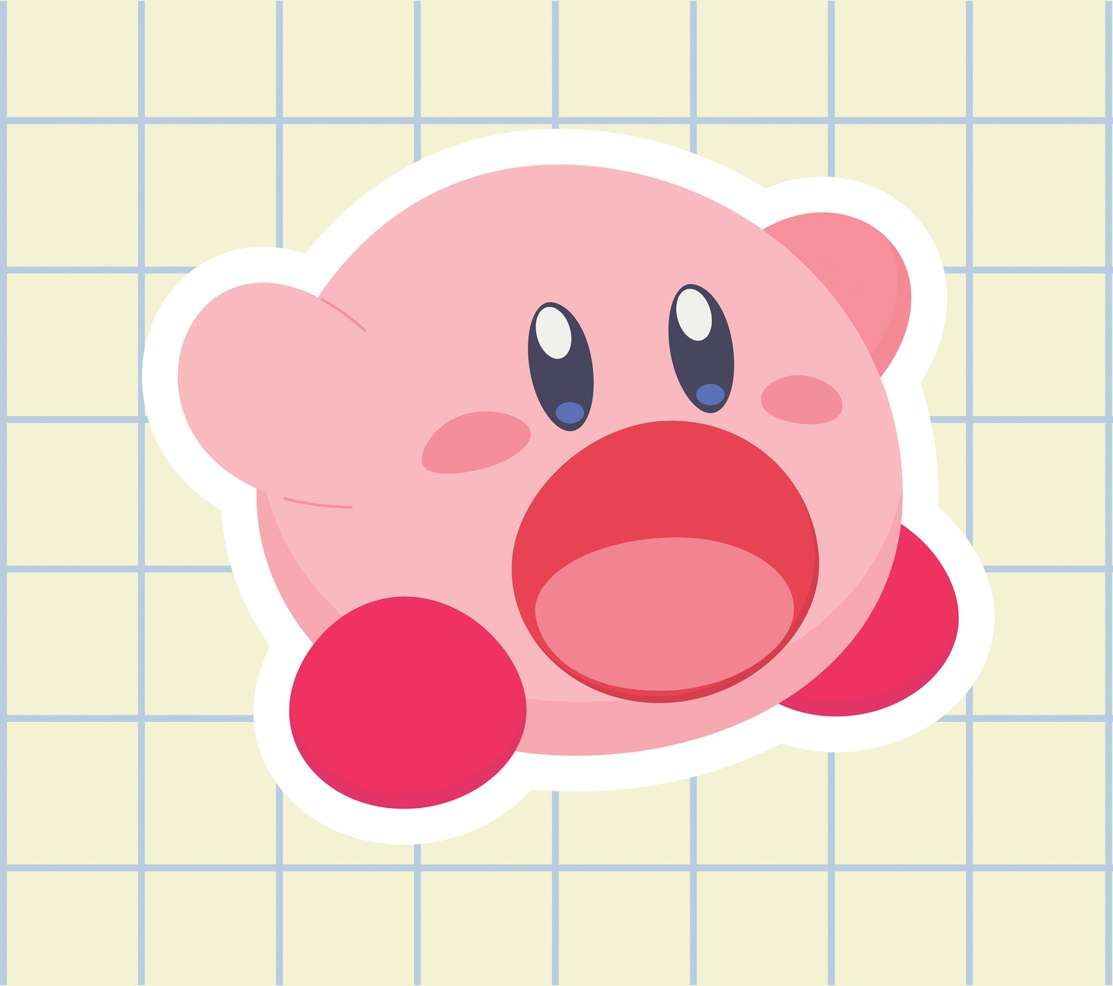Kirby Sticker Video Game Stickers Laptop Stickers Aesthetic Etsy