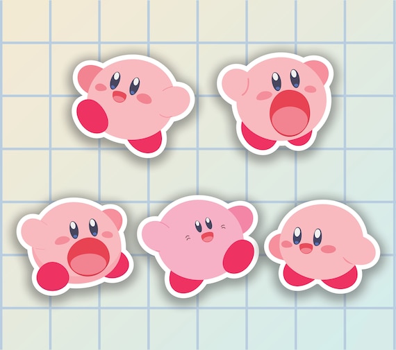 Kirby Sticker Video Game Stickers Laptop Stickers Aesthetic - Etsy