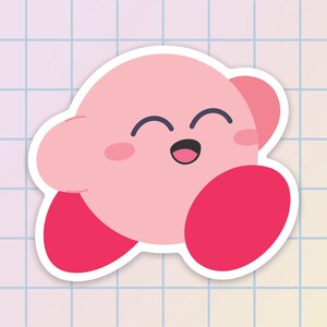 Kirby Sticker Video Game Stickers Laptop Stickers Aesthetic Stickers ...