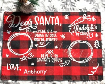 Santa Placemats Etsy