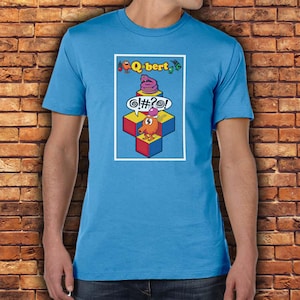 Retro Qbert Arcade T-Shirt – 80s Pixel Nostalgia!