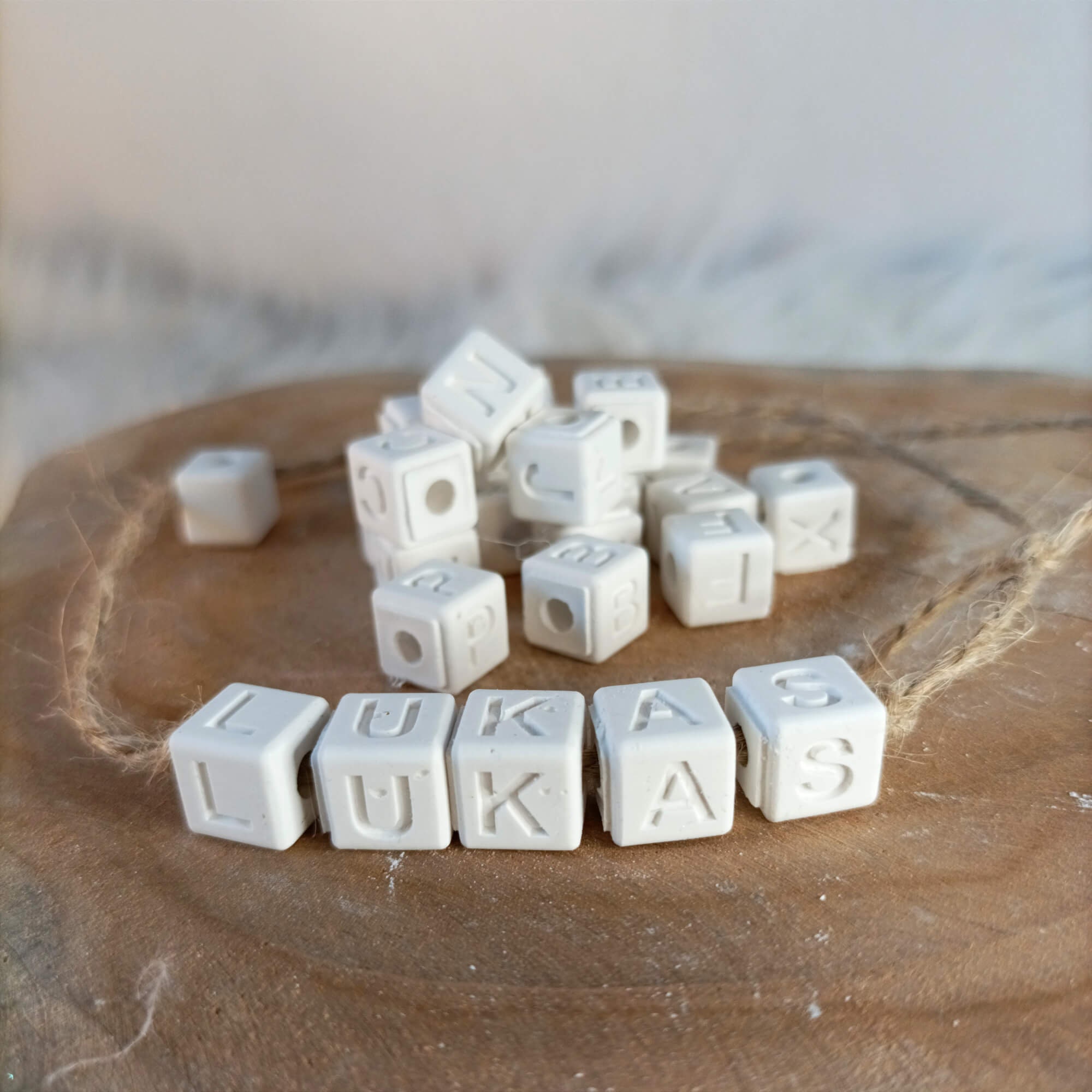 Buchstabenwürfel, Würfel mit Buchstaben, Würfel Perlen, Würfe...