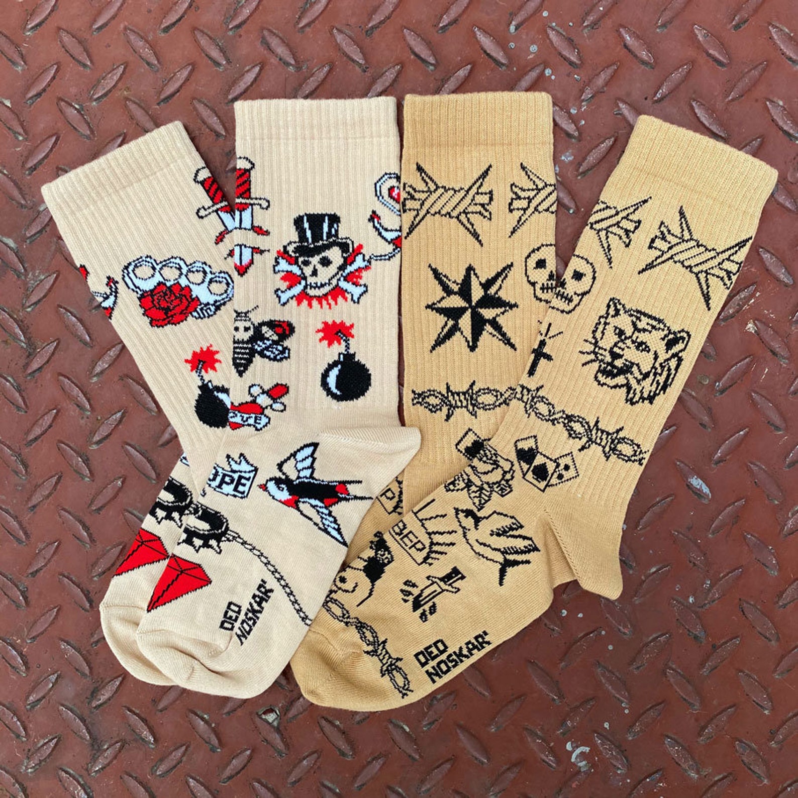 Cotton Socks Tattoo Man Socks Woman Socks Gift Birthday Etsy UK