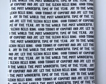 Christmas Carol Lyrics Book Sleeve
