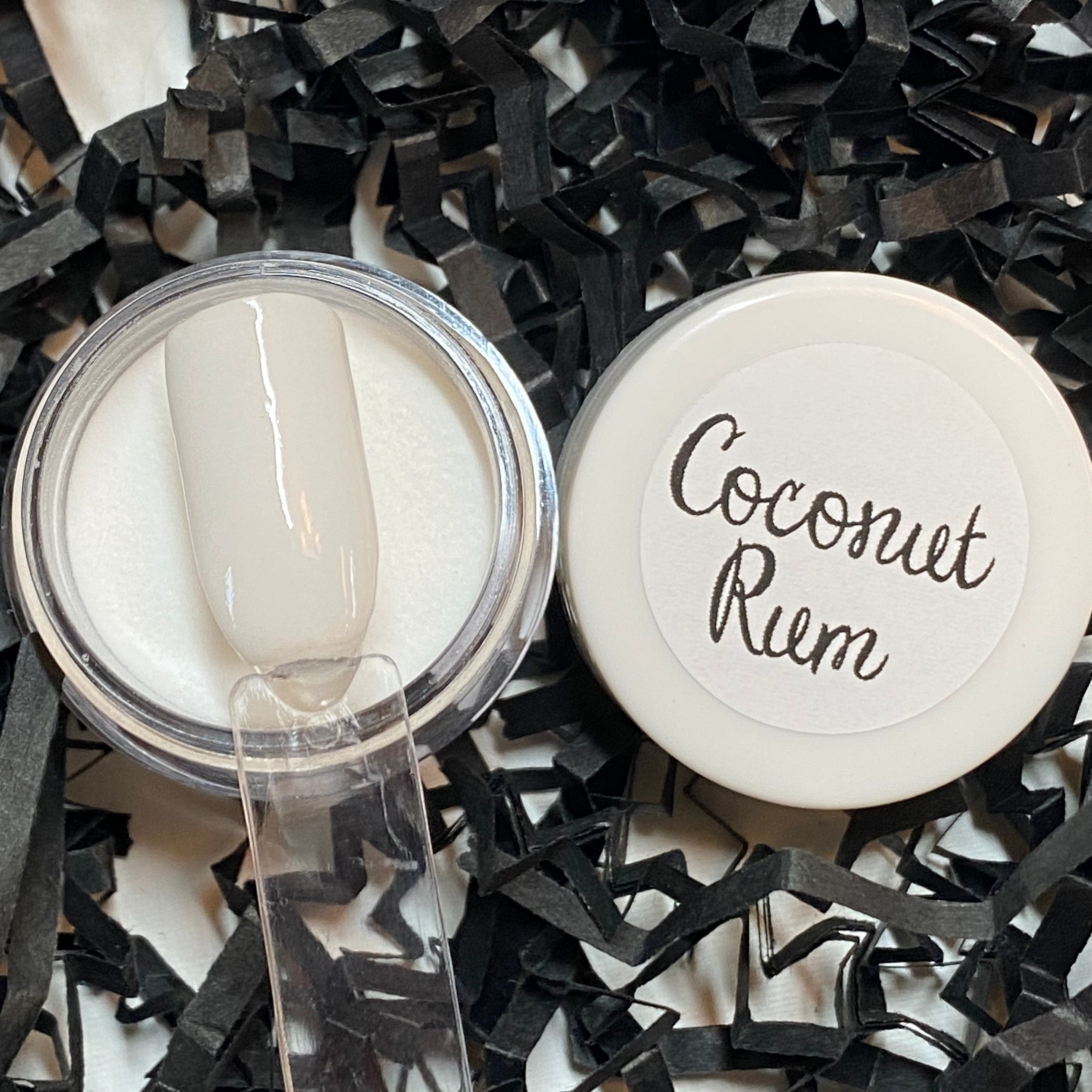 Coconut Rum Milky White Dip powder Etsy
