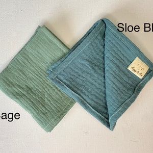 Organic Cotton Facial Cleansing Cloth. Face Cloth, Flannel, Double gauze Muslin Squares image 9